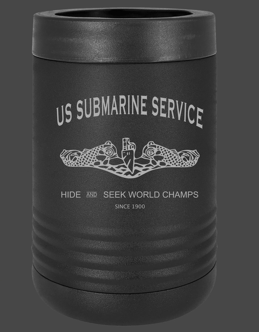 US Navy submarine veteran custom hard can koozie by BubbleHead Ink