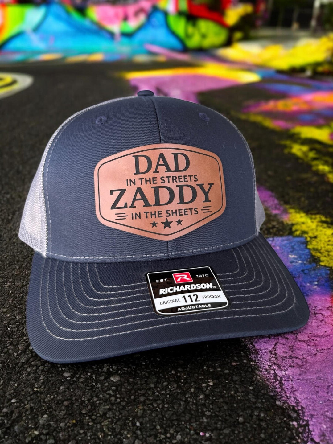 Zaddy funny dad trucker hat, Father's Day gift from wife, by BubbleHead Ink