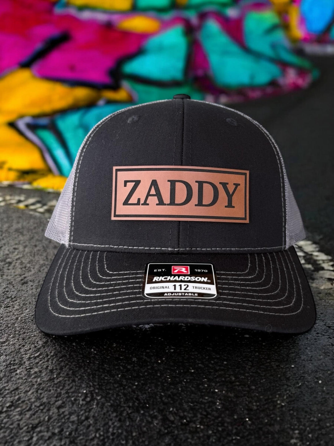 Zaddy funny dad trucker hat, Father's Day gift from wife, by BubbleHead Ink
