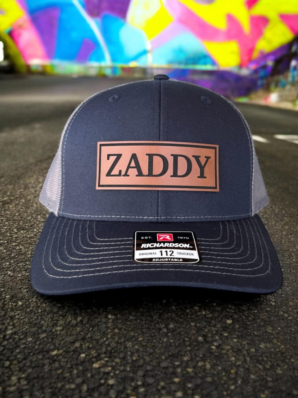 Zaddy funny dad trucker hat, Father's Day gift from wife, by BubbleHead Ink
