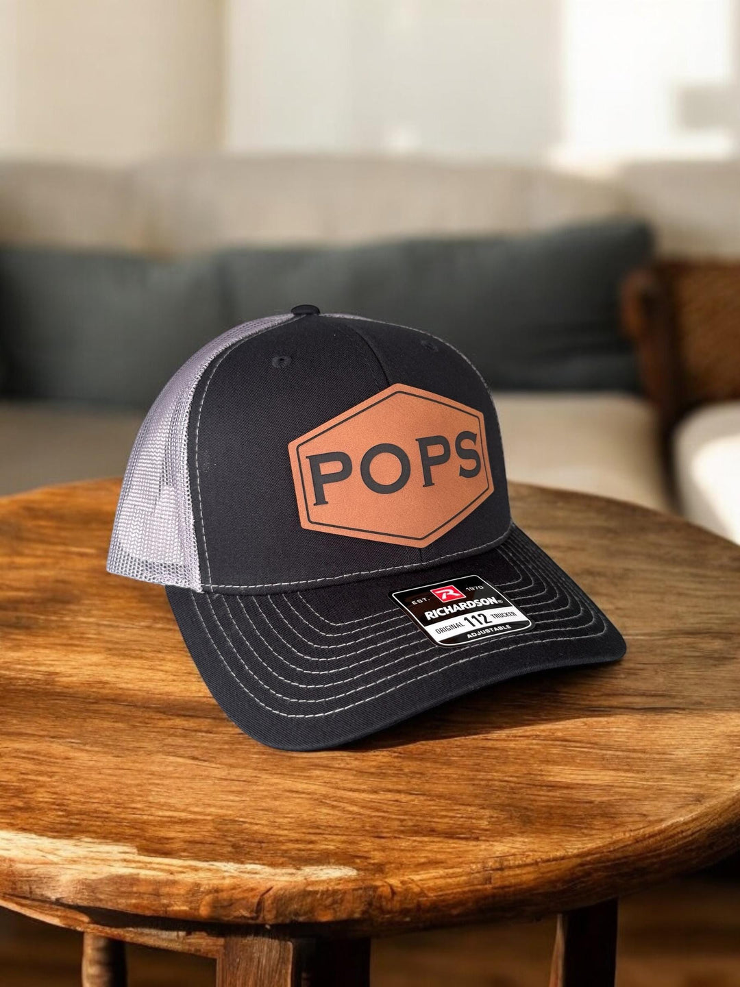 Pops Hat, Richardson 112, Custom Dad Hat, Papa Cap, Gift for Dad, New Papa, Custom Hat, Gift for Grandpa, Daddy, Yupoong 6606