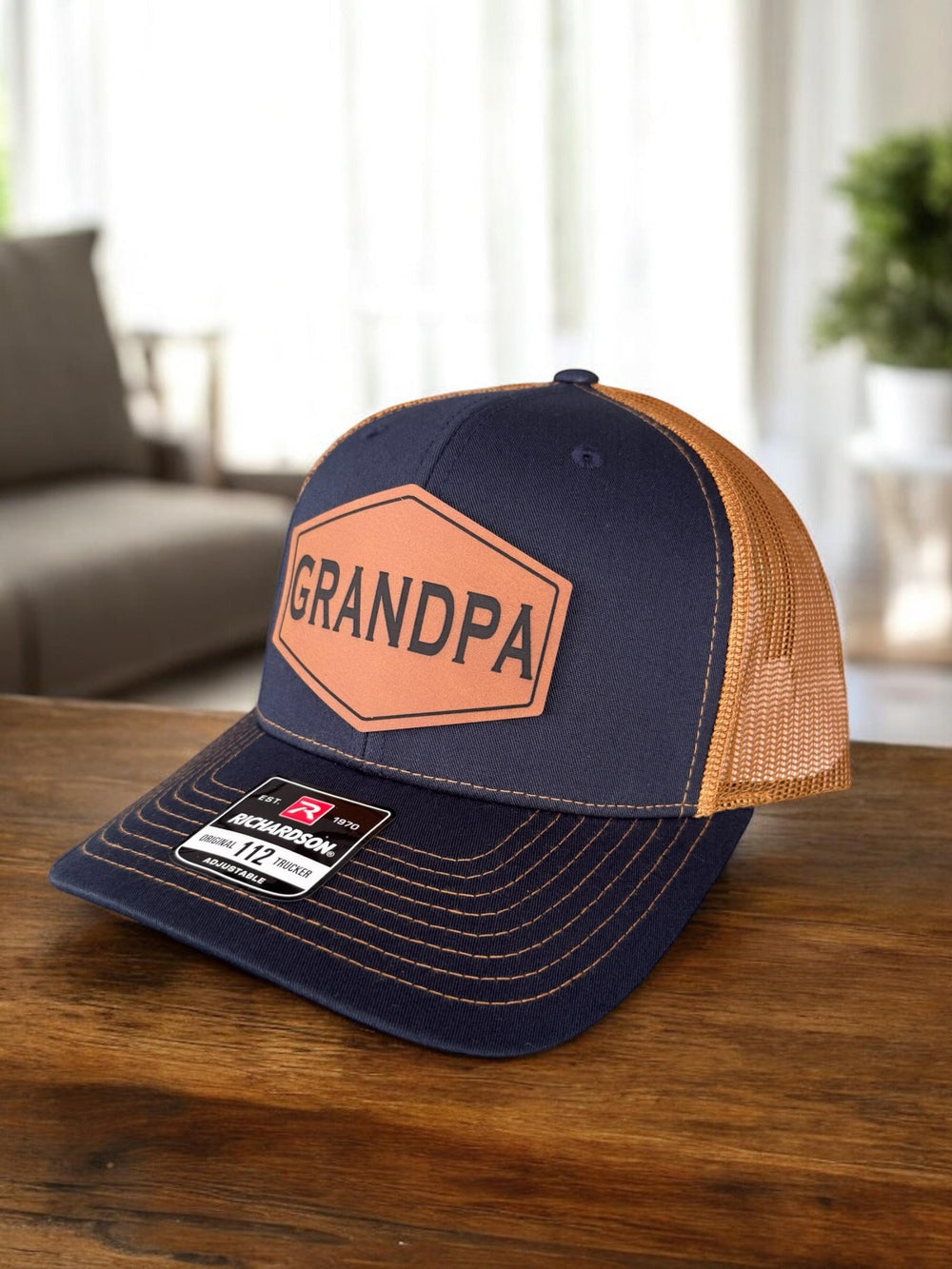 Grandpa Hat, Richardson 112, Custom Dad Hat, Papa Cap, Gift for Dad, New Papa, Custom Hat, Gift for Grandpa, Daddy, Yupoong 6606