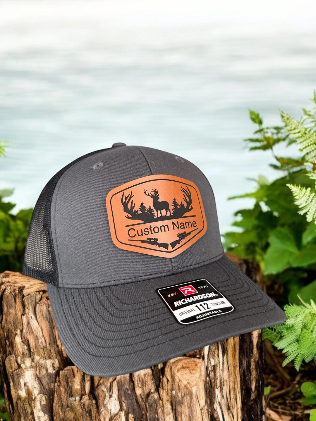 Personalized Dad Hunting Hat, Richardson 112, Custom Hunting Hats For Men With Initial