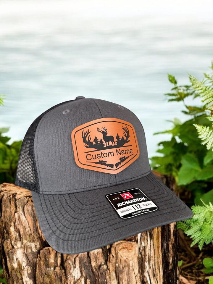 Personalized Dad Hunting Hat, Richardson 112, Custom Hunting Hats For Men With Initial