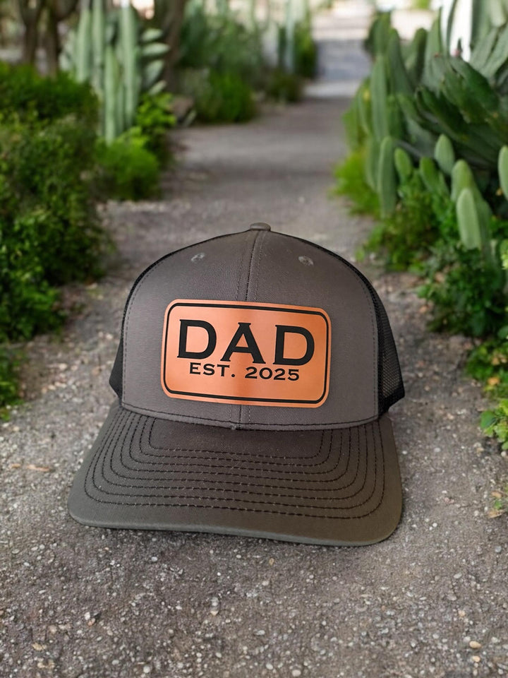 Custom Hat For Dad With Kids, Personalized Valentine's Day Gift For Husband, Richardson 112 Trucker Hat, Yupoong 6606 Adjustable Snapback