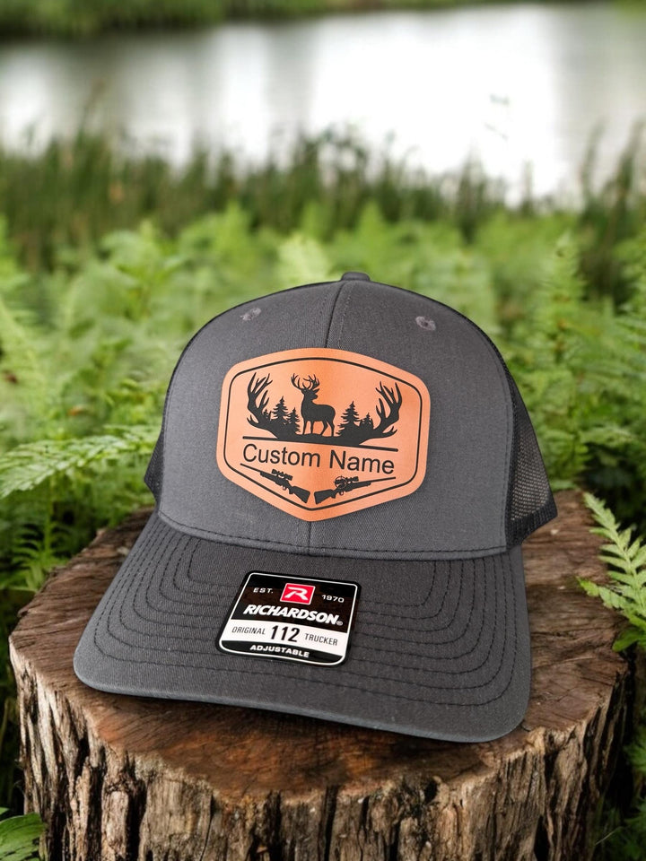 Personalized Dad Hunting Hat, Richardson 112, Custom Hunting Hats For Men With Initial