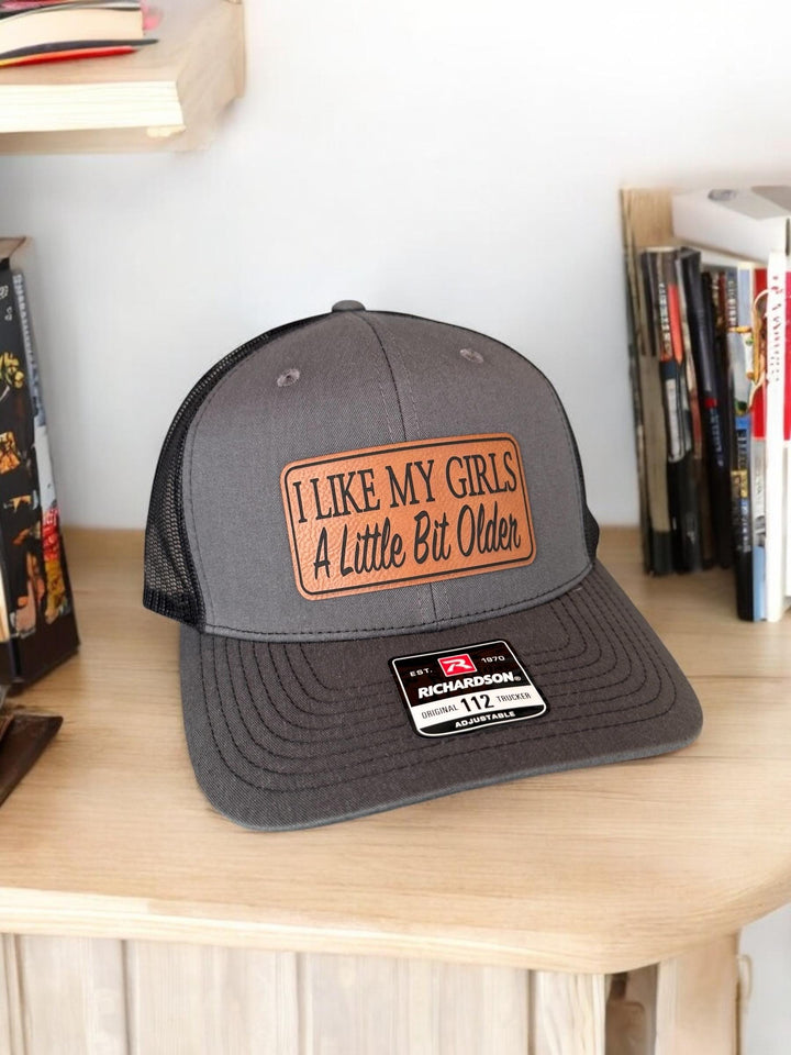 I Like My Men A Little Older, Richardson 112 Patch Hat, Gift For Mom, Yupoong 6606, Ponytail Hat For Women
