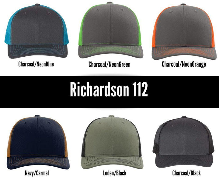 Blood Cancer Awareness Richardson 112 Trucker Hat for Men, Red Cancer Ribbon Survivor Gift, Dad Fuck Cancer