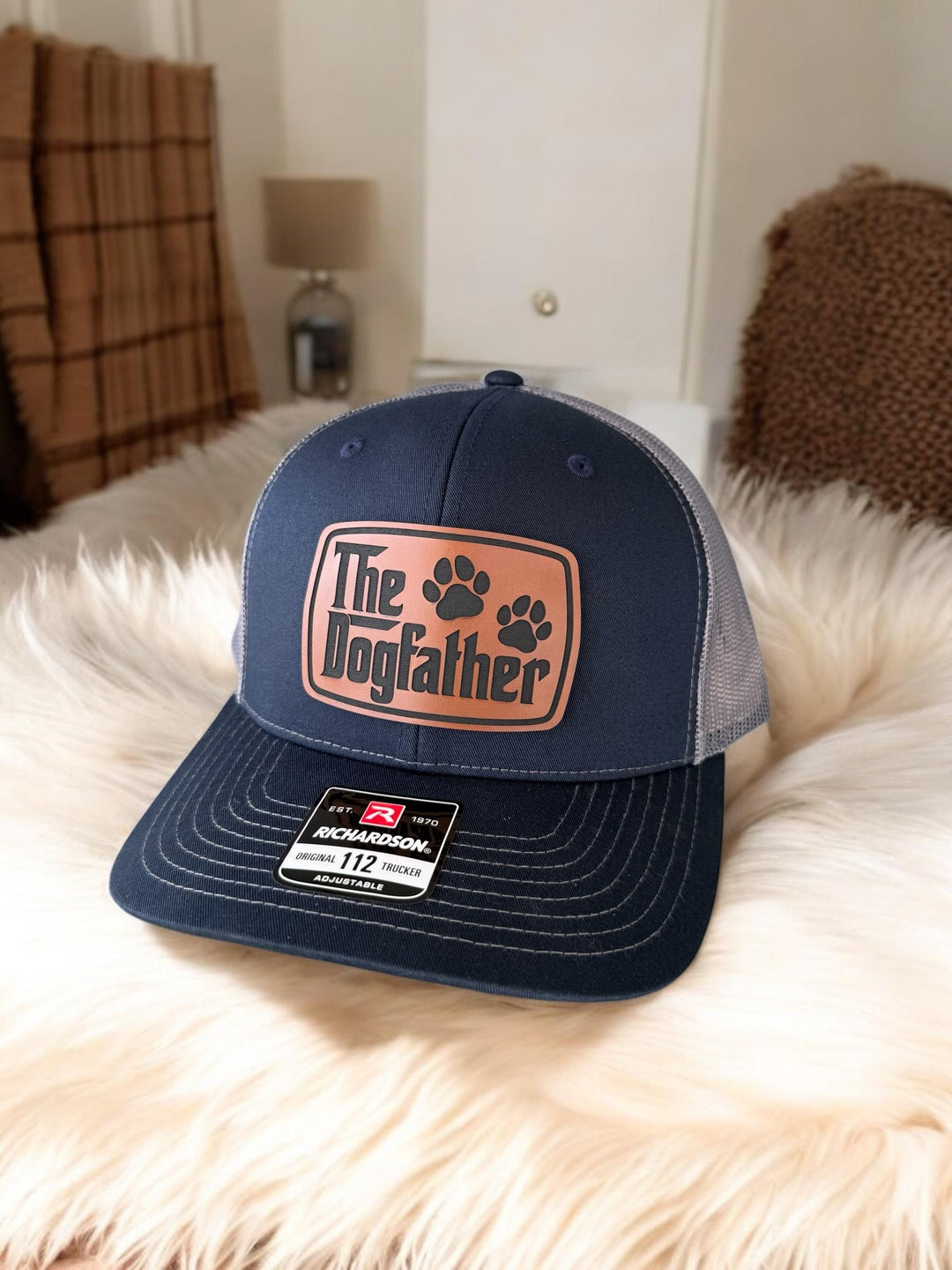 The Dogfather Richardson 112 Trucker Hat, Dog Dad Gift Ideas, Father's Day Gift for Dog Lover, Yupoong 6606