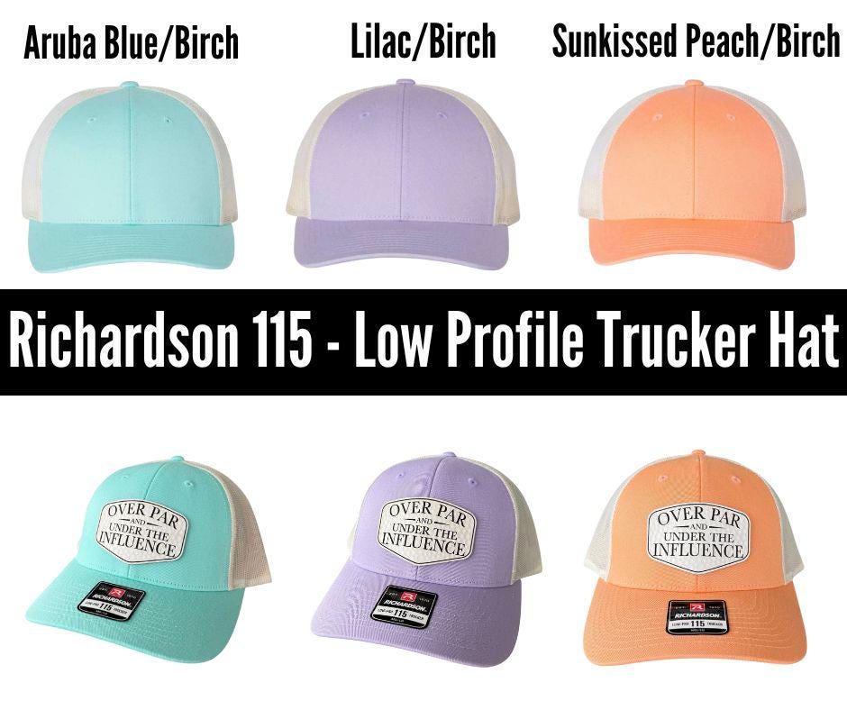 Over Par Hat, Over Par and Under The Influence Girl, Girl Golf Party Favor, Girl Golf Hat