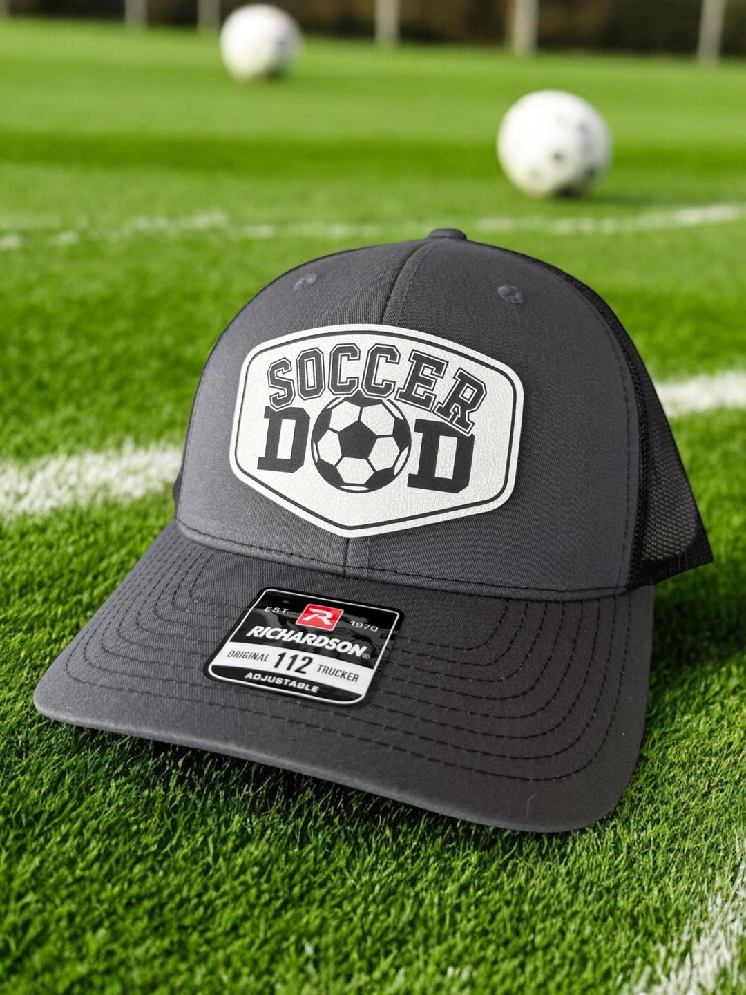 Soccer Dad Hats, Soccer Dad Gift, Father's Day Gift Soccer, Richardson 112 Trucker Hat, Yupoong Patch Hats
