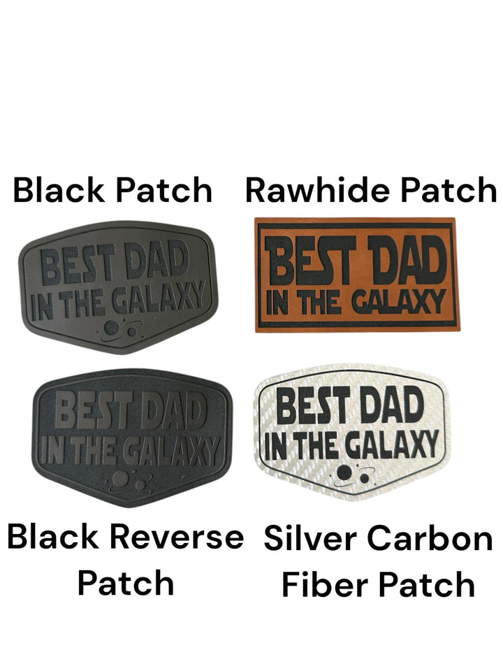 Best Dad in the Galaxy Hat, Father's Day Gift for Dad, Black Trucker Hat, Richardson 112, Yupoong 6606, Space Dad