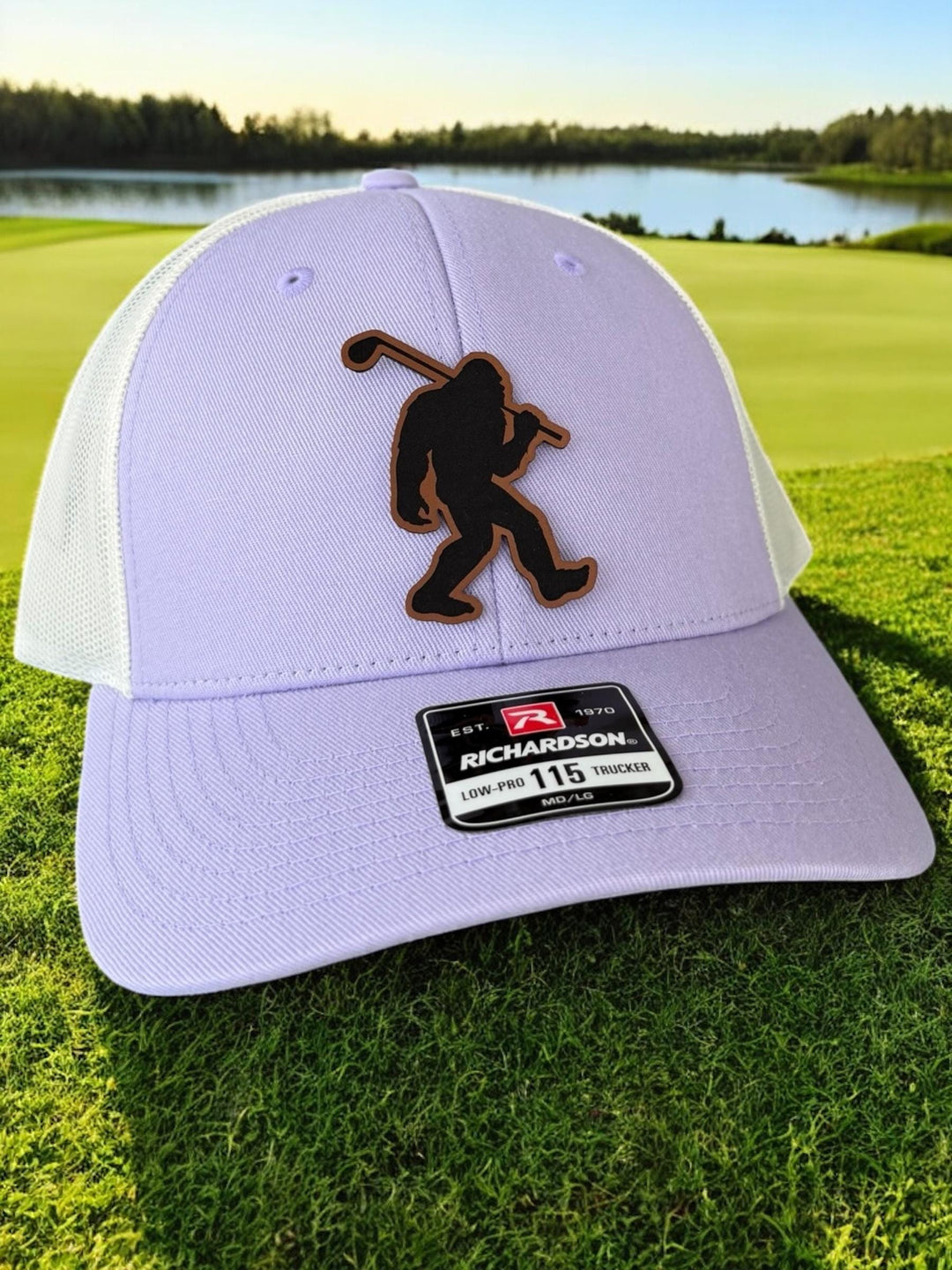 Sasquatch Golfing Hat, Big Foot Golf Snapback, Golfing Big Foot Trucker Hat, Richardson 112 or Yupoong 6606, Funny Golf Hat for Men