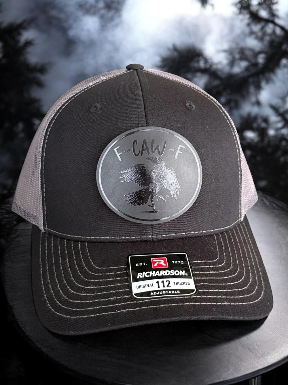 F CAW F Funny Crow Trucker Hat for Men and Women, FCAWF Sarcastic Baseball Cap