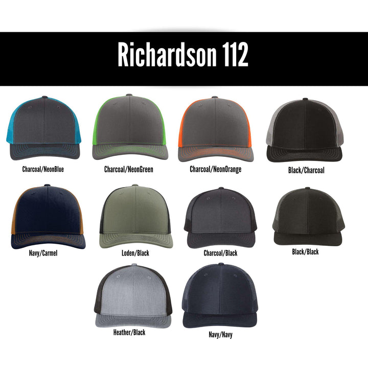 Personalized Dad Hunting Hat, Richardson 112, Custom Hunting Hats For Men With Initial