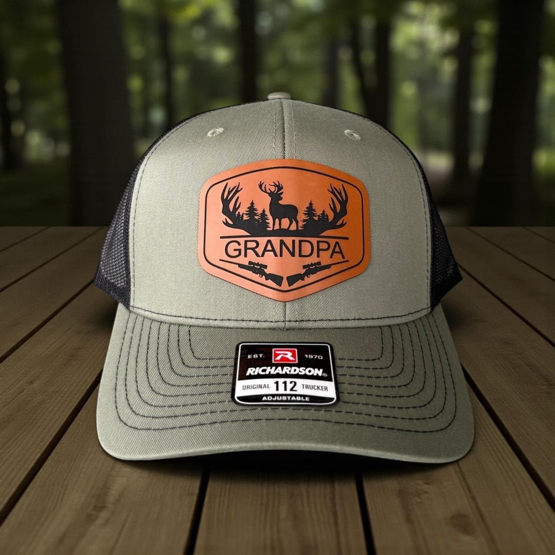 Personalized Dad Hunting Hat, Richardson 112, Custom Hunting Hats For Men With Initial