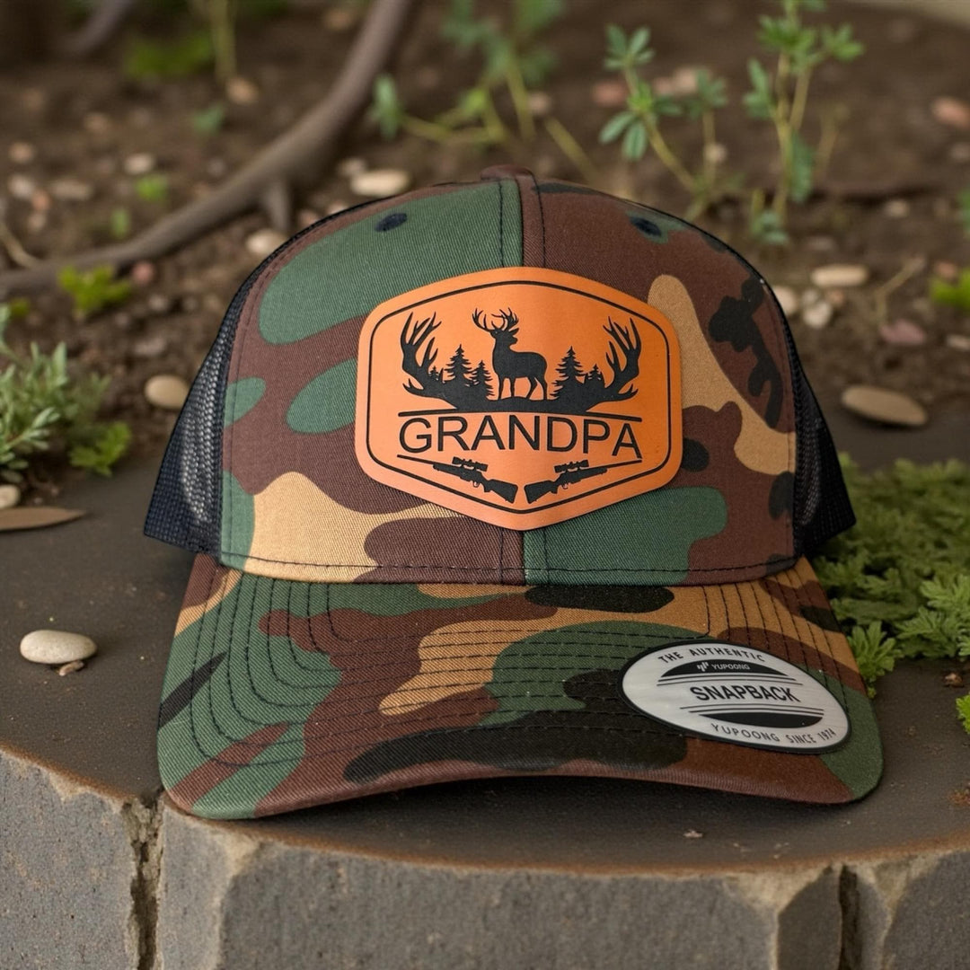 Personalized Dad Hunting Hat, Richardson 112, Custom Hunting Hats For Men With Initial