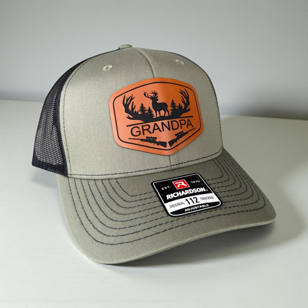 Personalized Dad Hunting Hat, Richardson 112, Custom Hunting Hats For Men With Initial
