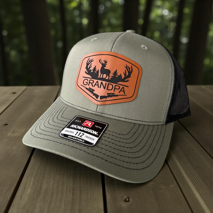 Personalized Dad Hunting Hat, Richardson 112, Custom Hunting Hats For Men With Initial