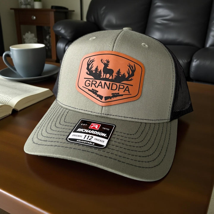 Personalized Dad Hunting Hat, Richardson 112, Custom Hunting Hats For Men With Initial