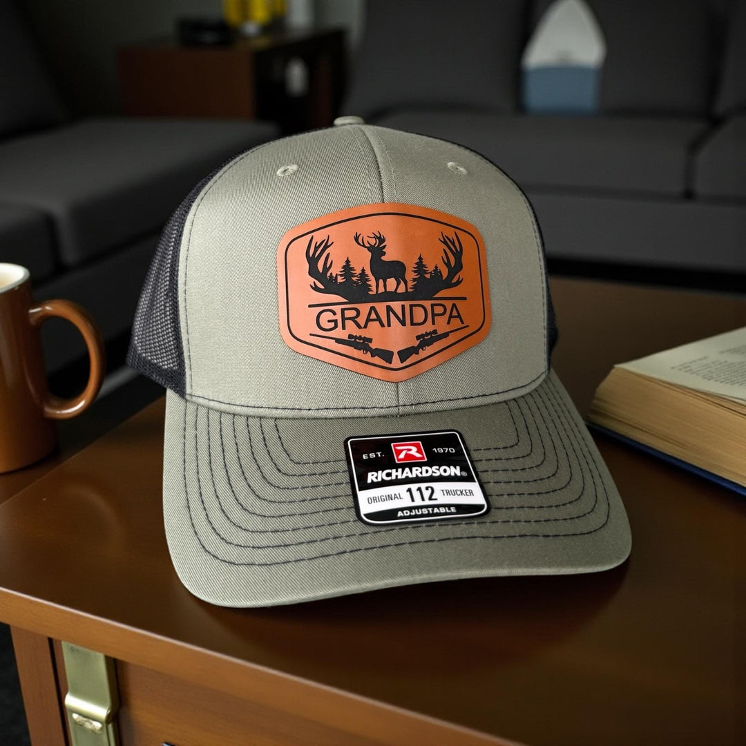 Personalized Dad Hunting Hat, Richardson 112, Custom Hunting Hats For Men With Initial