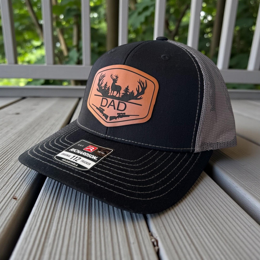 Personalized Dad Hunting Hat, Richardson 112, Custom Hunting Hats For Men With Initial