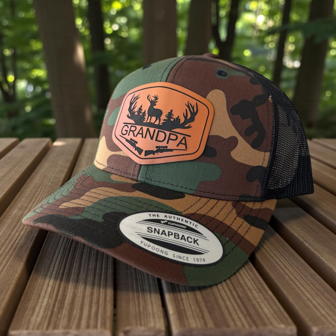 Personalized Dad Hunting Hat, Richardson 112, Custom Hunting Hats For Men With Initial