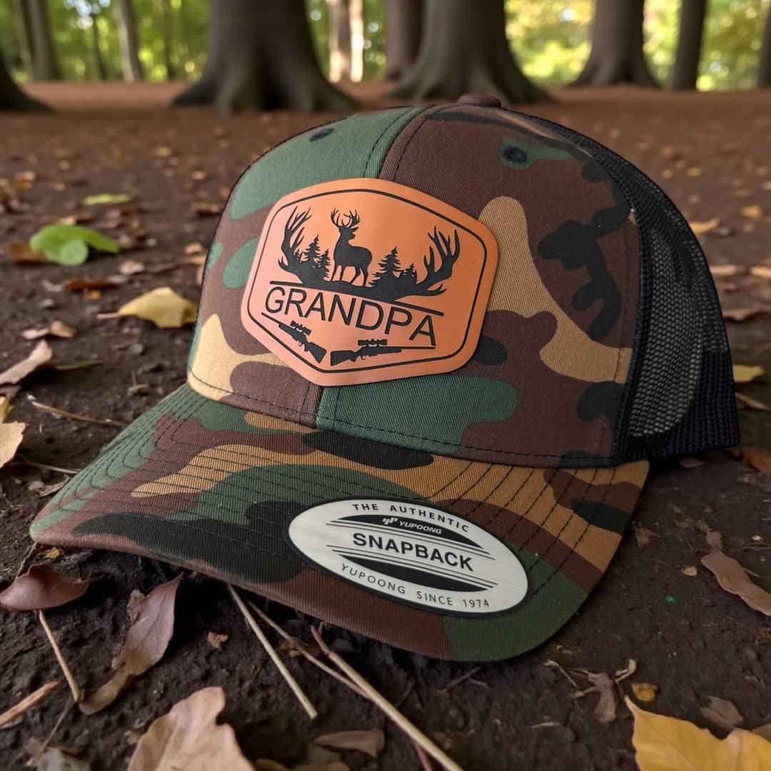 Personalized Dad Hunting Hat, Richardson 112, Custom Hunting Hats For Men With Initial