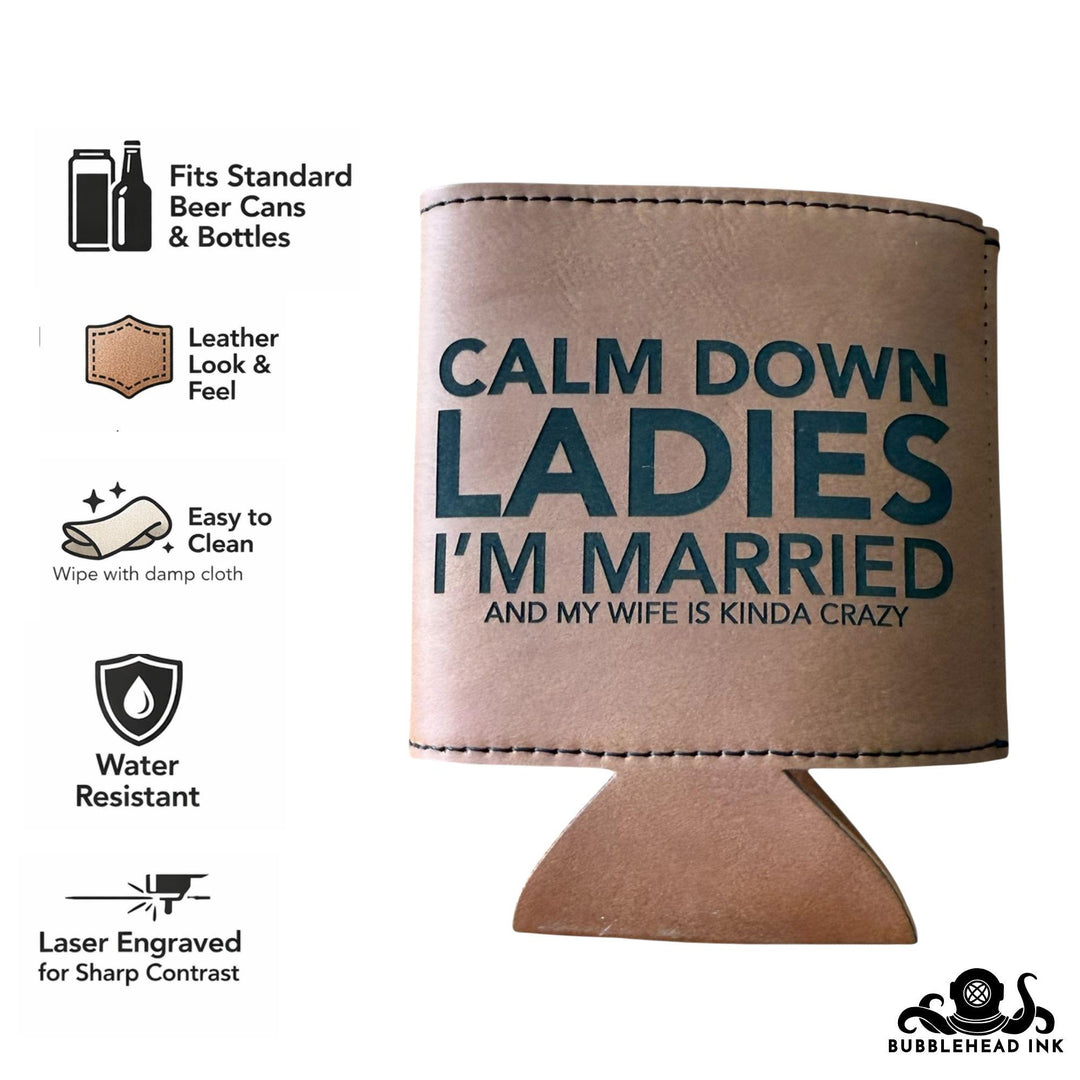 Funny Saying Can Cooler, New Husband Gift, Wedding Gift Party Favor