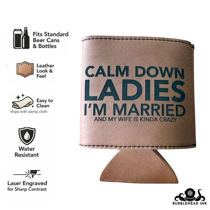 Funny Saying Can Cooler, New Husband Gift, Wedding Gift Party Favor