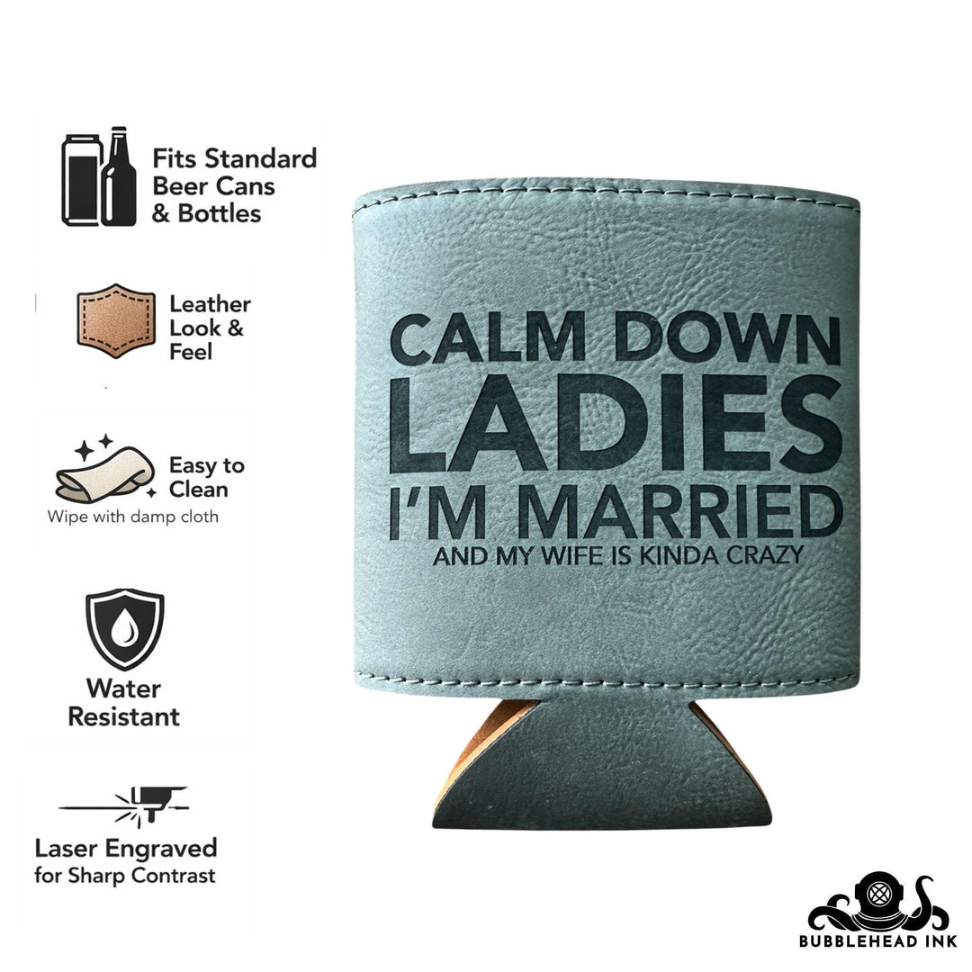 New Husband Gifts, Funny Saying Beer Can Coozie