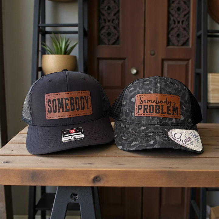 Matching Couple Hats, Somebody's Problem Hat, Funny His and Her Gifts