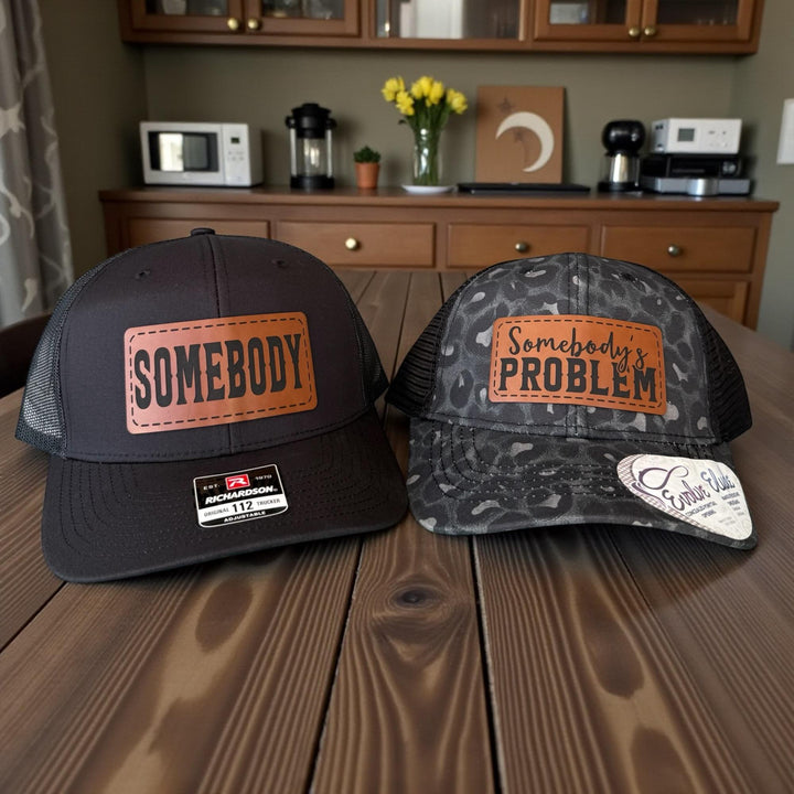 Matching Couple Hats, Somebody's Problem Hat, Funny His and Her Gifts