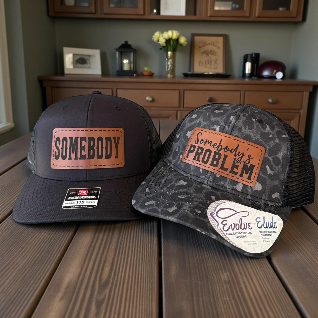 Matching Couple Hats, Somebody's Problem Hat, Funny His and Her Gifts