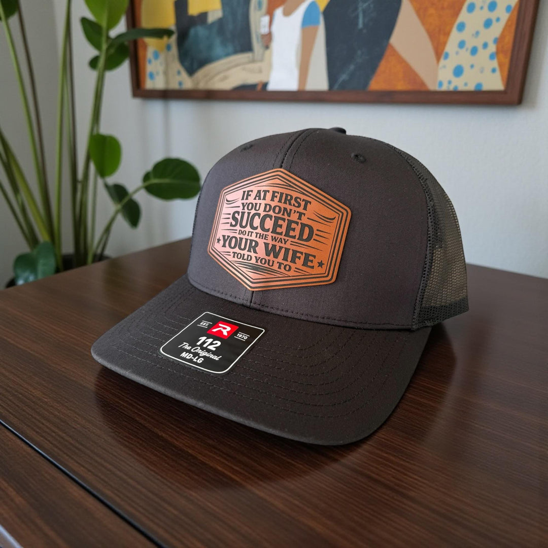 Funny Husband Trucker Hat, Mens Gift From Wife, Richardson 112 Snapback