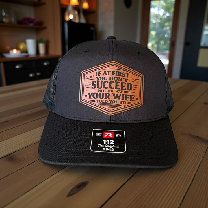 Funny Husband Trucker Hat, Mens Gift From Wife, Richardson 112 Snapback