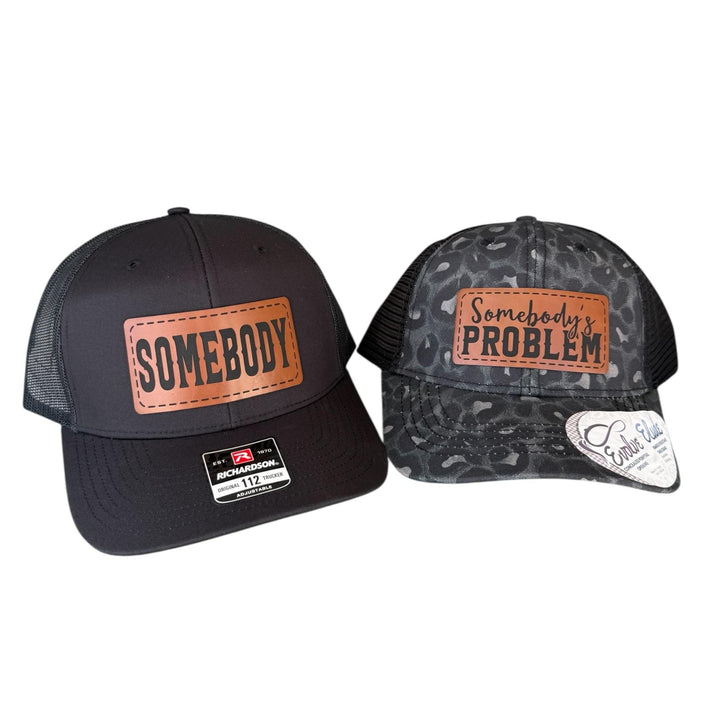 Matching Couple Hats, Somebody's Problem Hat, Funny His and Her Gifts