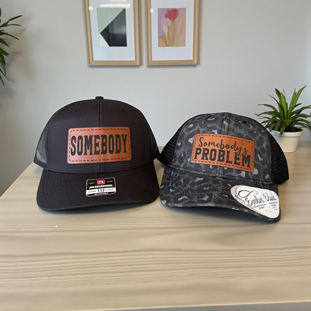 Matching Couple Hats, Somebody's Problem Hat, Funny His and Her Gifts