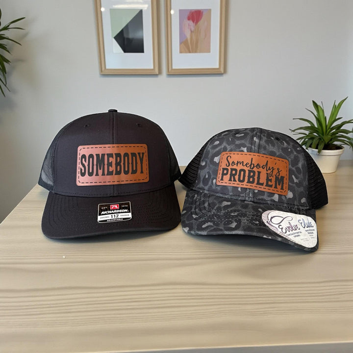 Matching Couple Hats, Somebody's Problem Hat, Funny His and Her Gifts