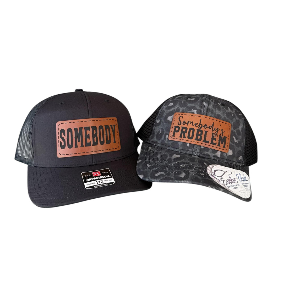 Matching Couple Hats, Somebody's Problem Hat, Funny His and Her Gifts