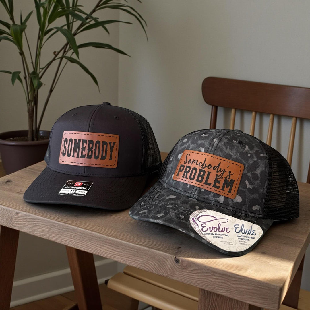 Matching Couple Hats, Somebody's Problem Hat, Funny His and Her Gifts