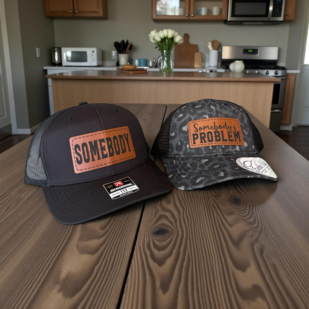 Matching Couple Hats, Somebody's Problem Hat, Funny His and Her Gifts