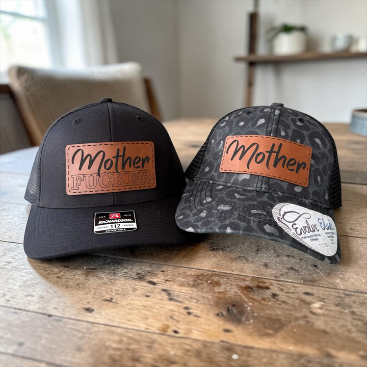 Matching Couple Hats, Funny Couples Trucker Hats, Mother F*cker Hat Set