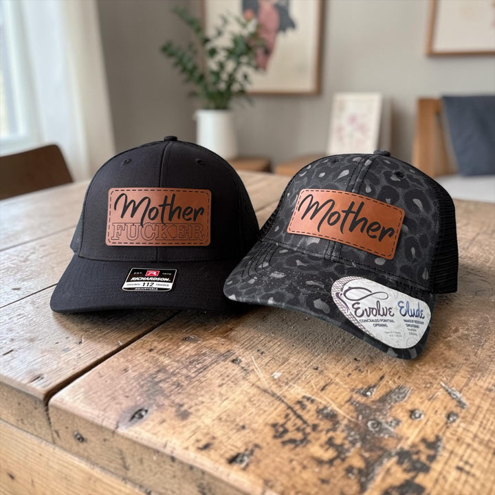Matching Couple Hats, Funny Couples Trucker Hats, Mother F*cker Hat Set