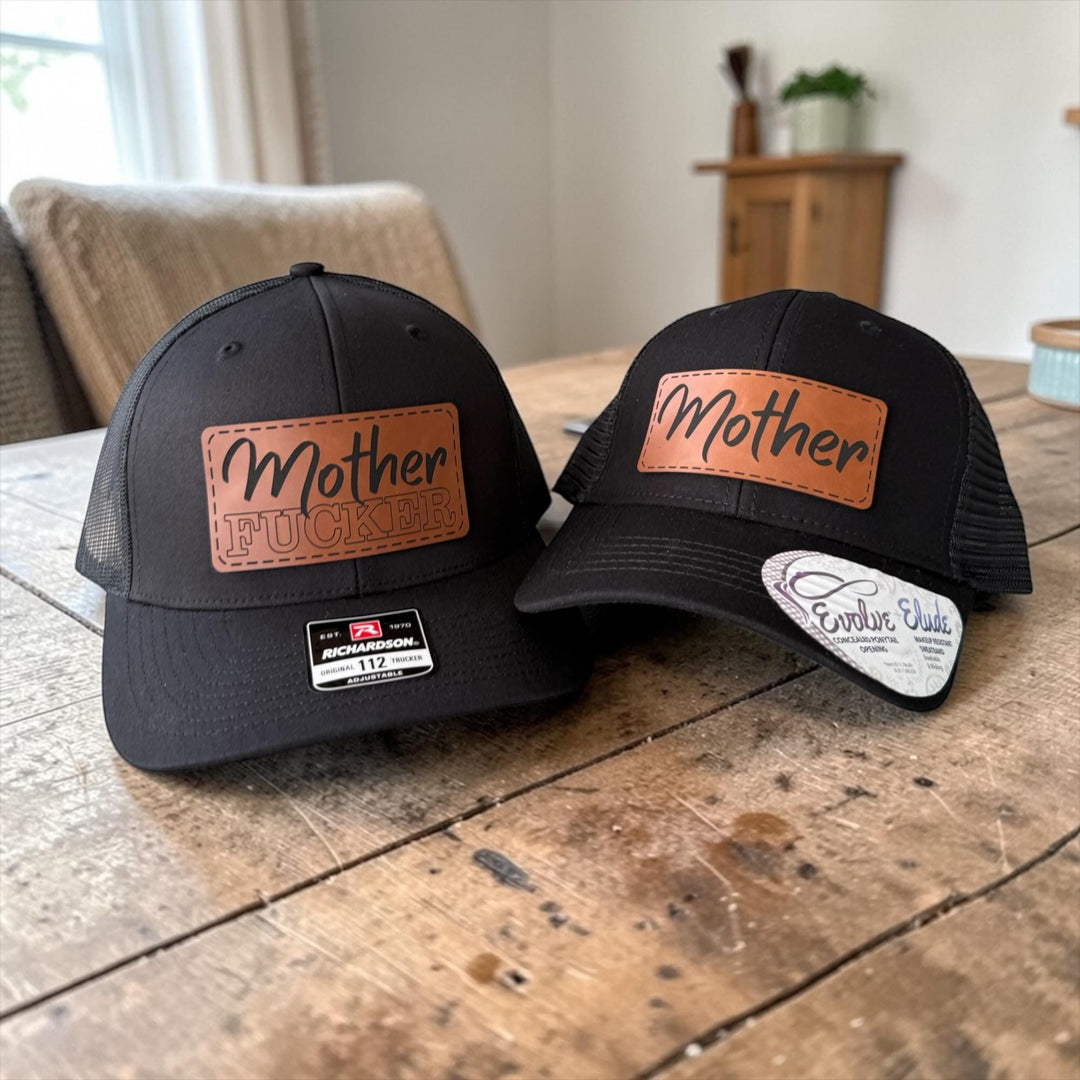 Matching Couple Hats, Funny Couples Trucker Hats, Mother F*cker Hat Set