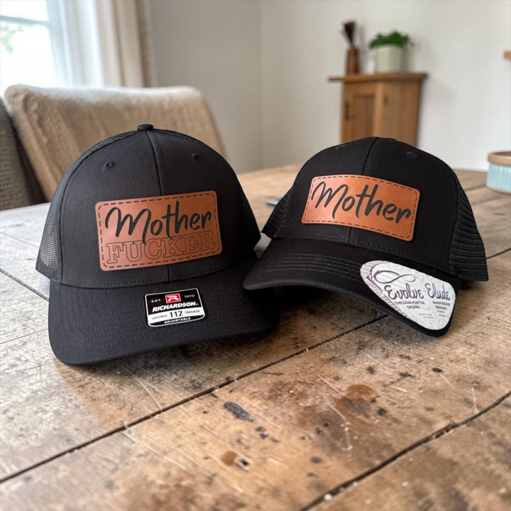 Matching Couple Hats, Funny Couples Trucker Hats, Mother F*cker Hat Set