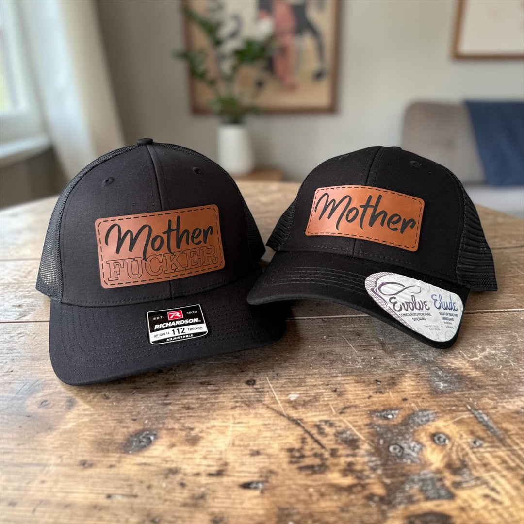 Matching Couple Hats, Funny Couples Trucker Hats, Mother F*cker Hat Set