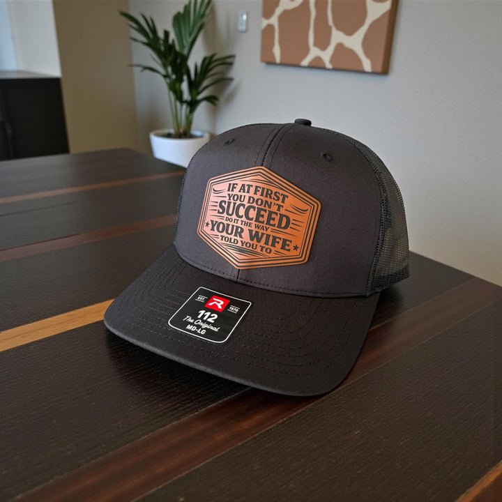 Funny Husband Trucker Hat, Mens Gift From Wife, Richardson 112 Snapback