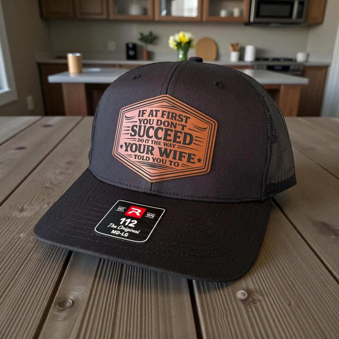 Funny Husband Trucker Hat, Mens Gift From Wife, Richardson 112 Snapback