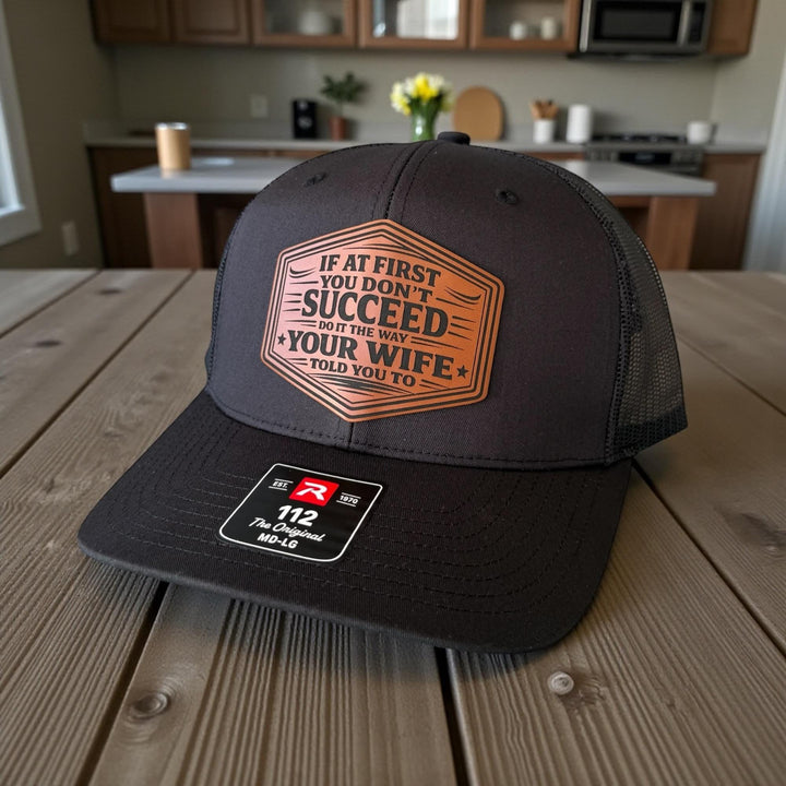 Funny Husband Trucker Hat, Mens Gift From Wife, Richardson 112 Snapback